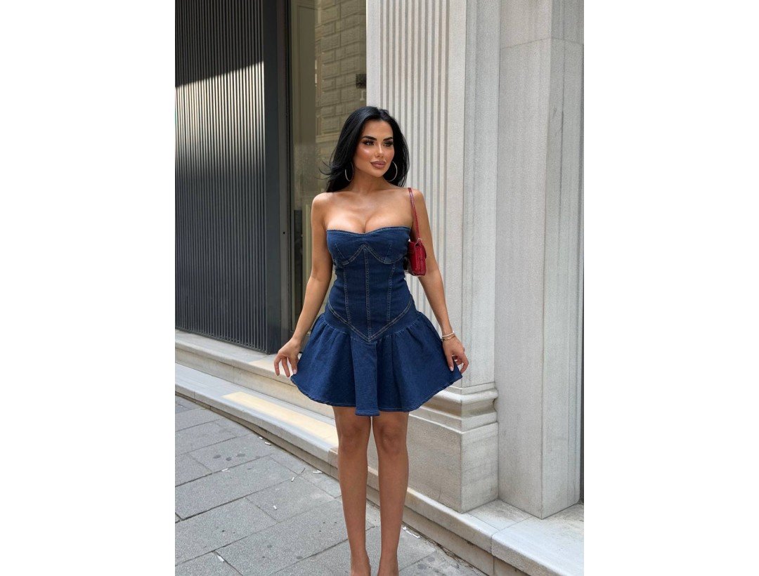 Comfort Likra Denim Jean Dress Comfort Likra Denim Jean Dress
