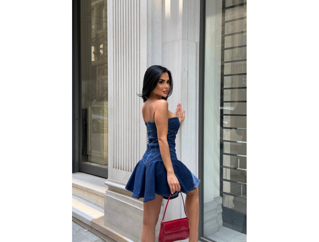 Comfort Likra Denim Jean Dress Comfort Likra Denim Jean Dress