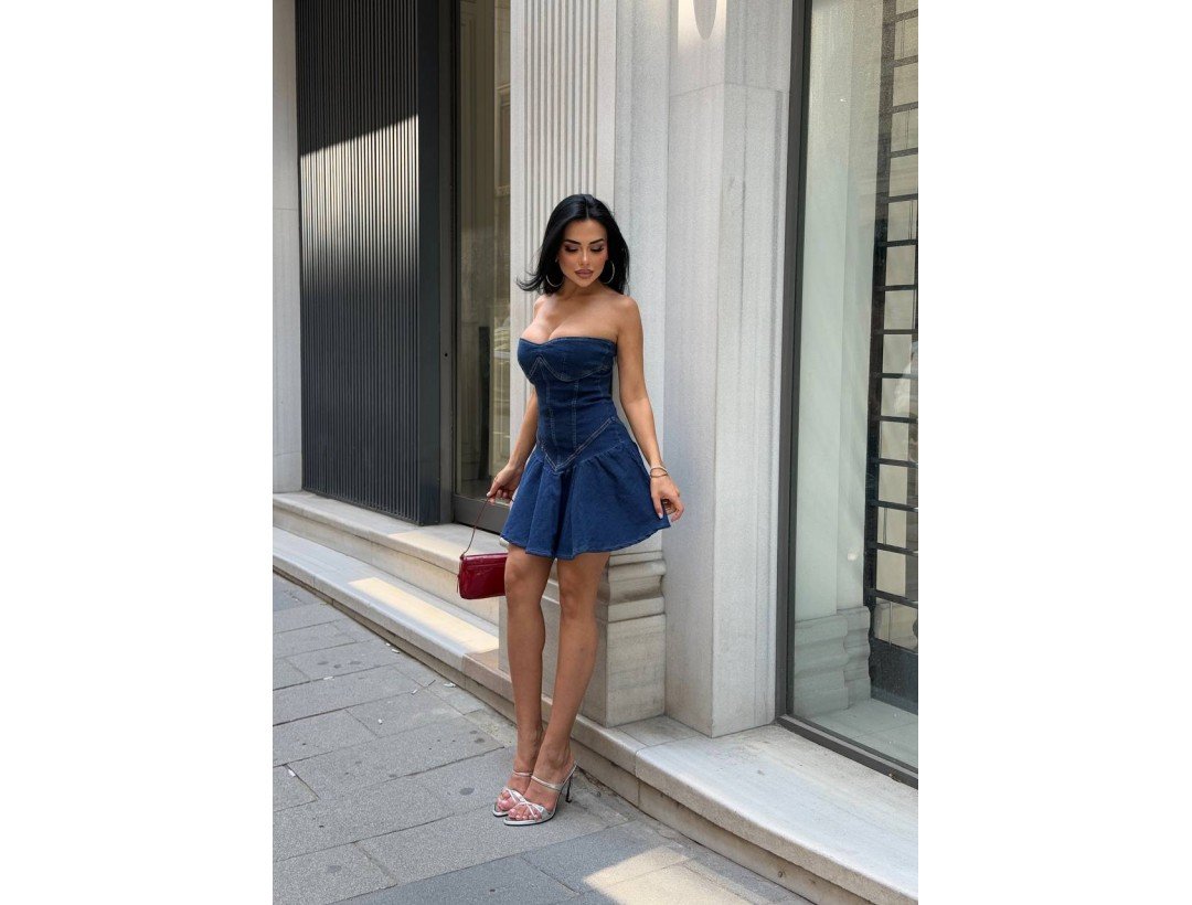 Comfort Likra Denim Jean Dress Comfort Likra Denim Jean Dress